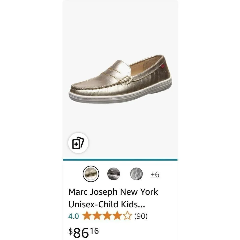Marc Joseph New York Unisex-Child Kids Boys/Girls Leather Union Street Loafer